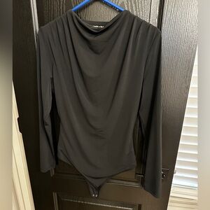 Abercrombie & Fitch Elegant Black Long Sleeve Women's Top